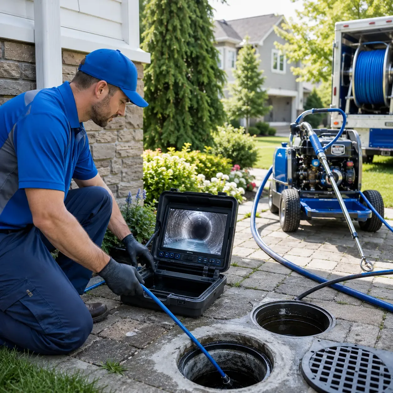 Outdoor drain cleaning professionals serving Napoleon, MI